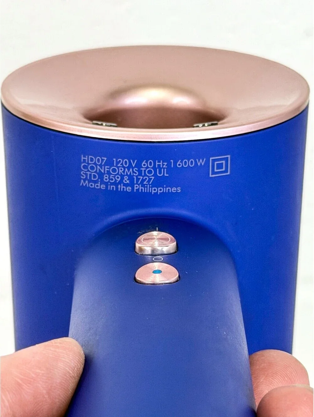 Dyson Supersonic Hair Dryer HD07 Blue and Rose Gold